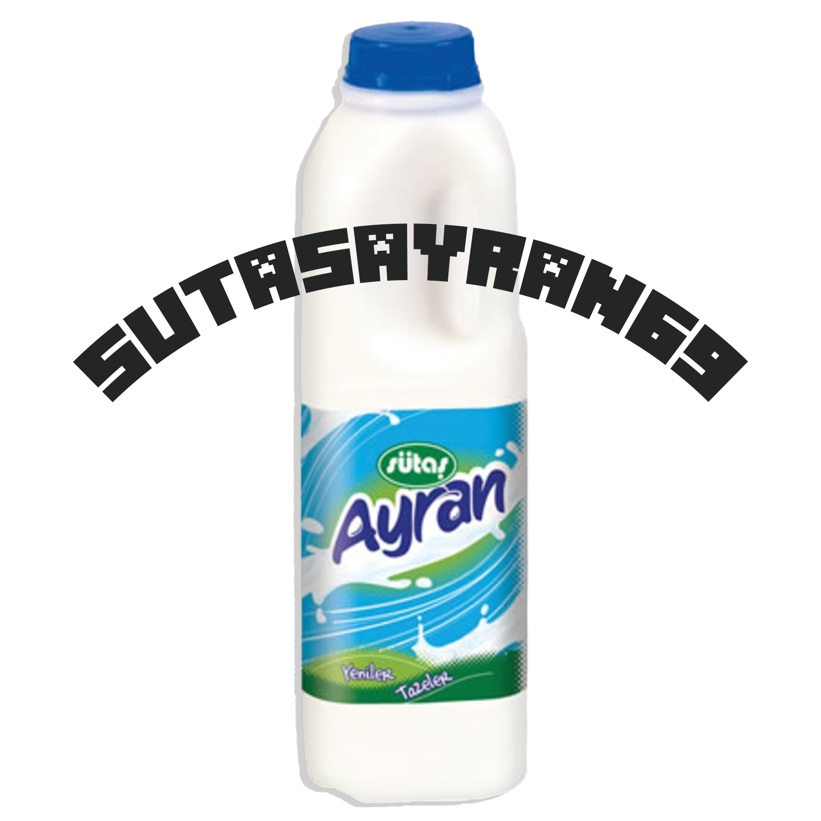 3D Sütaş Ayran bottle